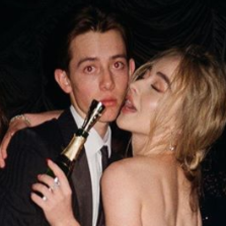 Griffin and singer, Sarah together at the party